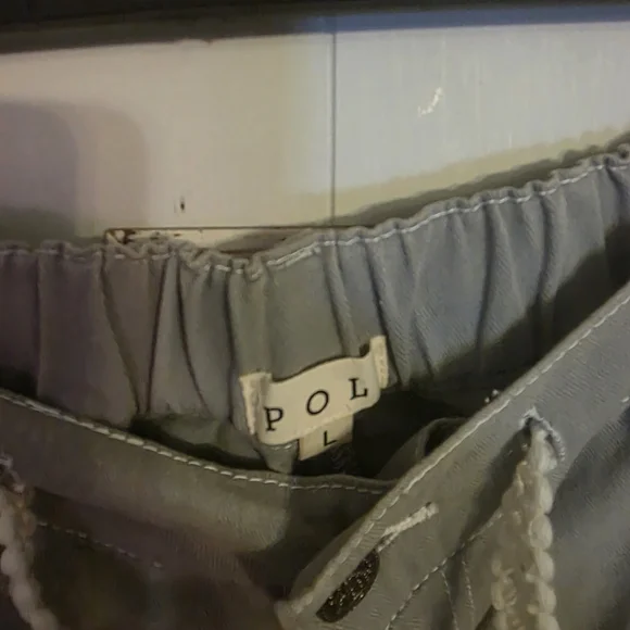 POL Gray Cargo Pants with Crochet Pocket Accents - Picture 3 of 3